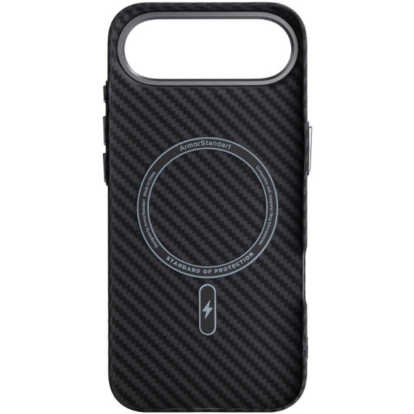 Фото - Чохол для смартфону Armorstandart LikeCarbon2 MagCase for Apple iPhone 17 Air Carbon Black (ARM86260)