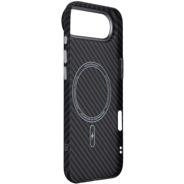 Фото - Чохол для смартфону Armorstandart LikeCarbon2 MagCase for Apple iPhone 17 Air Carbon Black (ARM86260)