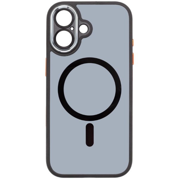 Фото - Чехол для смартфона Armorstandart Unit MagCase SE for Apple iPhone 17 Black Orange (ARM86314)