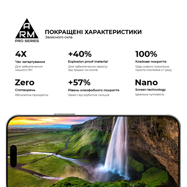 Фото - Захисне скло для смартфону Armorstandart Pro for Apple iPhone 17 Pro (ARM86412)