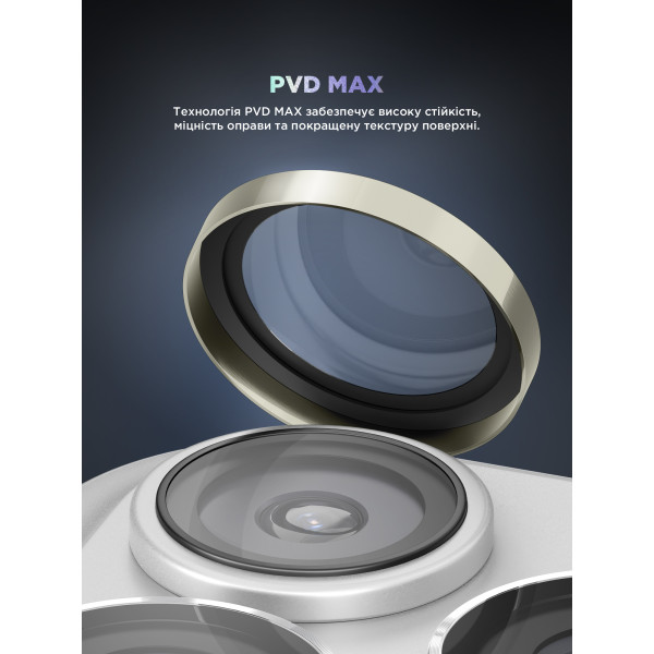 Фото - Захисне скло для смартфону Armorstandart для камери Supreme BI for iPhone 17 Pro/17 Pro Max Titanium (ARM86437)