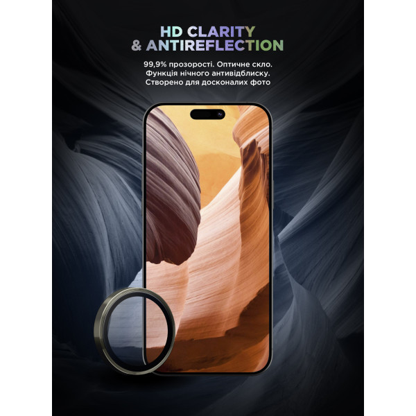 Фото - Захисне скло для смартфону Armorstandart для камери Supreme BI for iPhone 17 Pro/17 Pro Max Titanium (ARM86437)