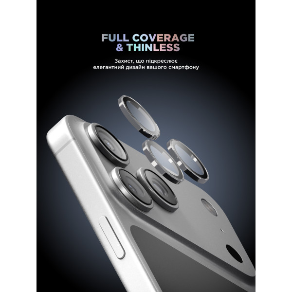 Фото - Захисне скло для смартфону Armorstandart для камери Supreme BI for iPhone 17 Pro/17 Pro Max Silver (ARM86438)