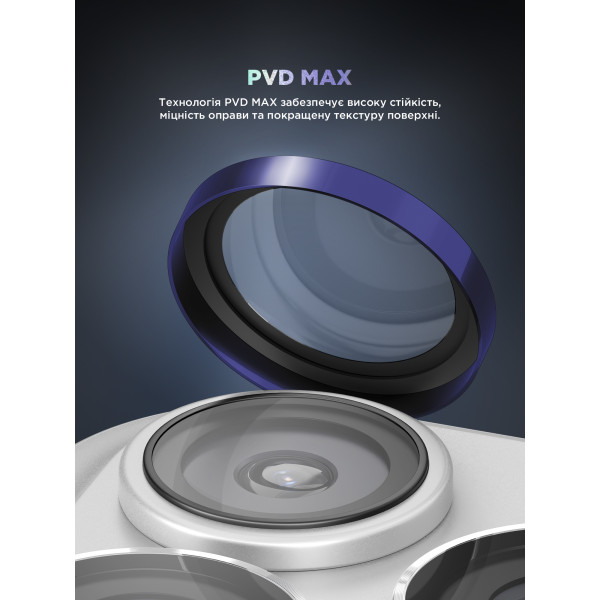 Фото - Захисне скло для смартфону Armorstandart для камери Supreme BI for iPhone 17 Pro/17 Pro Max Blue (ARM86439)