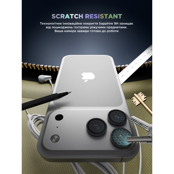 Фото - Захисне скло для смартфону Armorstandart для камери Supreme BI for iPhone 17 Pro/17 Pro Max Clear (ARM86441)