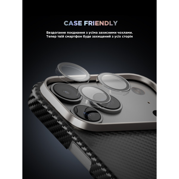 Фото - Захисне скло для смартфону Armorstandart для камери Supreme BI for iPhone 17 Pro/17 Pro Max Clear (ARM86441)