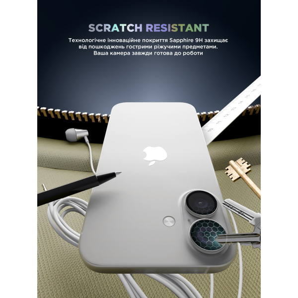 Фото - Захисне скло для смартфону Armorstandart для камери Supreme BI for iPhone 17 Silver (ARM86443)