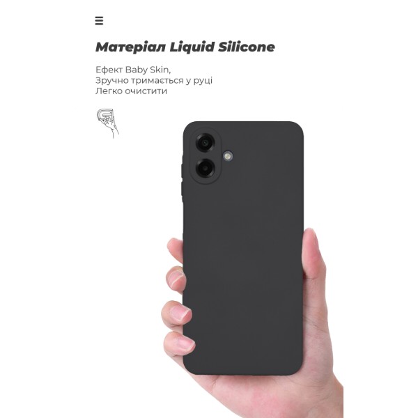 Фото - Чохол для смартфону Armorstandart ICON for Samsung A07 4G Camera cover Black (ARM86539)