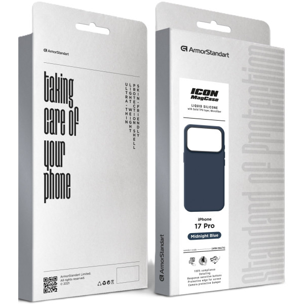 Фото - Чехол для смартфона Armorstandart ICON2 MagCase for Apple iPhone 17 Pro Midnight Blue (ARM86676)