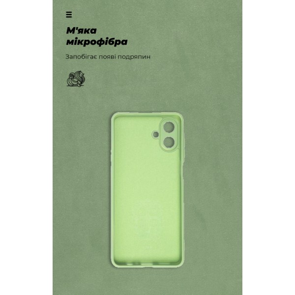 Фото - Чохол для смартфону Armorstandart ICON for Samsung A07 4G Camera cover Green (ARM86773)
