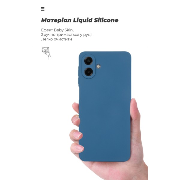 Фото - Чохол для смартфону Armorstandart ICON for Samsung A07 4G Camera cover Dark Blue (ARM86778)