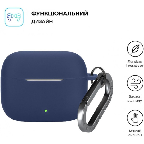 Фото - Чохол для навушників Armorstandart Hang Case for OPPO Enco Buds3 Pro Dark Blue (ARM86803)