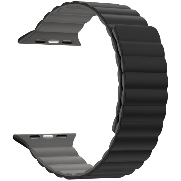 Фото - Ремешок для смарт-часов Armorstandart MagLink for Apple Watch 49/46/45/44/42 (Series 1-3) Black Grey (ARM86930)