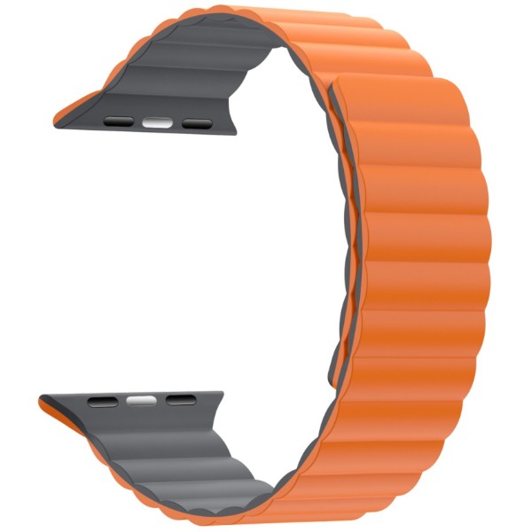 Фото - Ремешок для смарт-часов Armorstandart MagLink for Apple Watch 42 (Series 11-10)/41/40/38 Orange Grey (ARM86923)