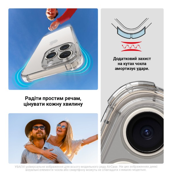 Фото - Чохол для смартфону Armorstandart Air Force for Xiaomi 15T Pro 5G Camera cover Clear (ARM86978)