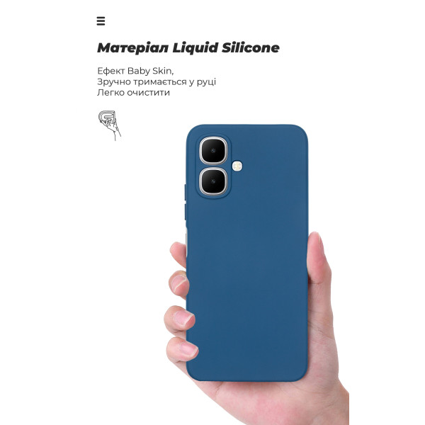 Фото - Чохол для смартфона Armorstandart ICON for Infinix Smart 10 4G Camera cover Dark Blue (ARM87467)