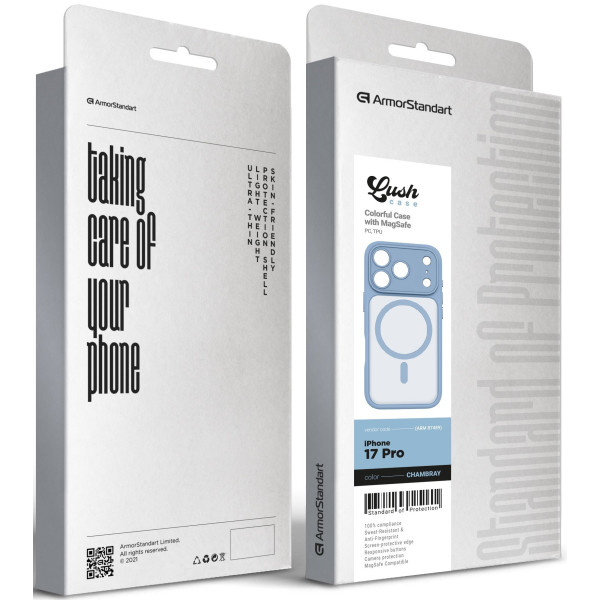 Фото - Чохол для смартфону Armorstandart Lush MagCase for Apple iPhone 17 Pro Chambray (ARM87489)