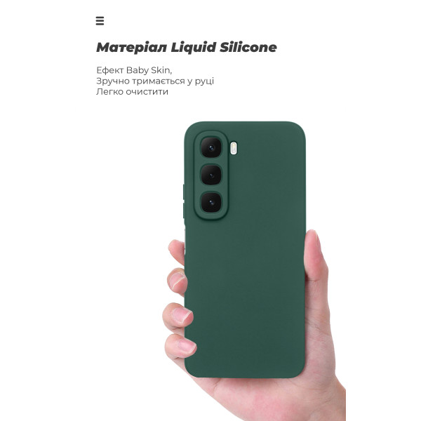 Фото - Чохол для смартфону Armorstandart ICON for Infinix Hot 60i 4G Camera cover Green (ARM87895)
