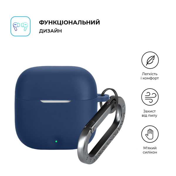Фото - Чохол для навушників Armorstandart Hang Case for OPPO Enco Buds3 Dark Blue (ARM88031)