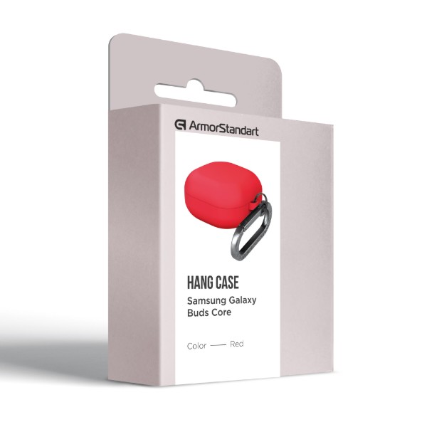 Фото - Чохол для навушників Armorstandart Hang Case for Samsung Galaxy Buds Core Red (ARM88044)