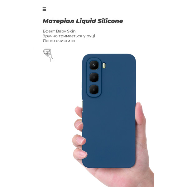 Фото - Чохол для смартфона Armorstandart ICON for Infinix Hot 60 4G Camera cover Dark Blue (ARM88243)