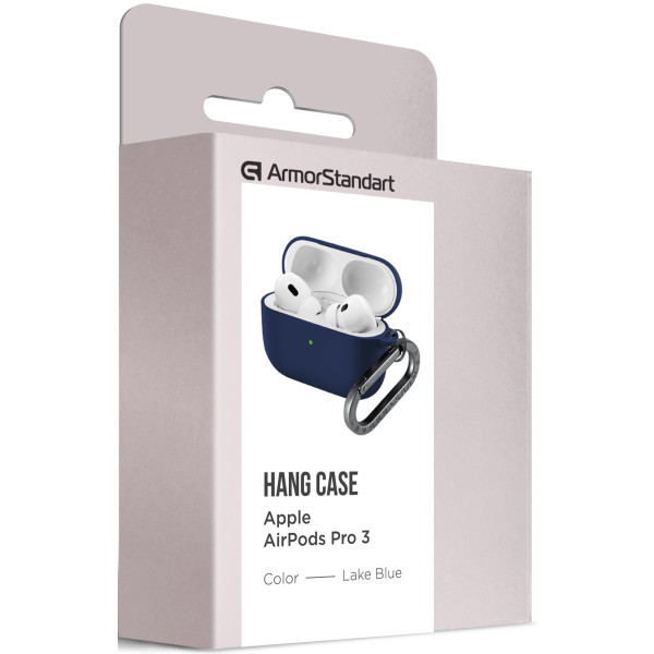 Фото - Чохол для навушників Armorstandart Hang Case for Apple AirPods Pro 3 Lake Blue (ARM88273)