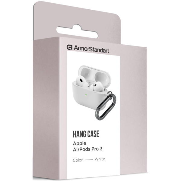 Фото - Чохол для навушників Armorstandart Hang Case for Apple AirPods Pro 3 White (ARM88284)