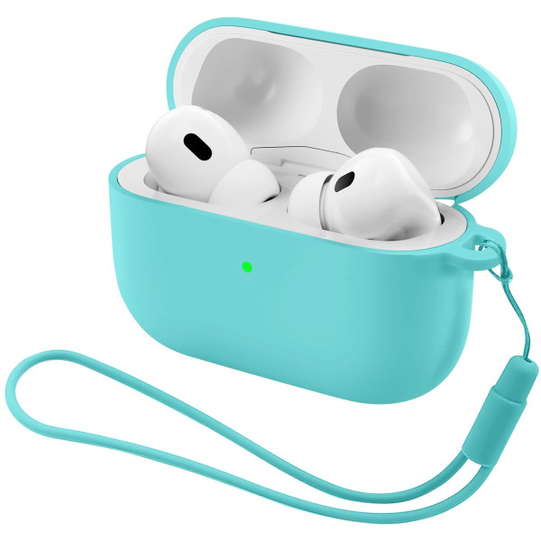Фото - Чохол для навушників Armorstandart Silicone Case with straps for Apple Airpods Pro 3 Mint (ARM88296)