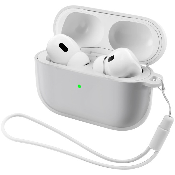 Фото - Чохол для навушників Armorstandart Silicone Case with straps for Apple Airpods Pro 3 Transparent (ARM88300)
