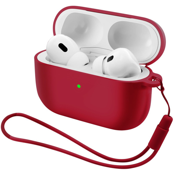 Фото - Чохол для навушників Armorstandart Silicone Case with straps for Apple Airpods Pro 3 Wine Red (ARM88302)