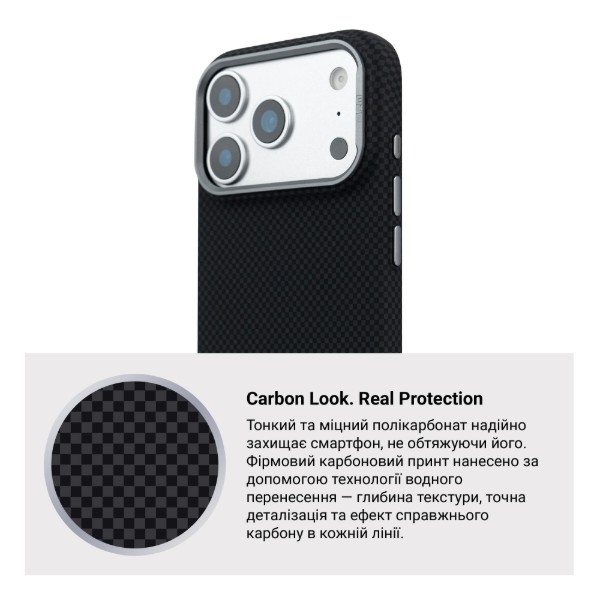 Фото - Чохол для смартфону Armorstandart LikeCarbon2 MagCase for Apple iPhone 17 Pro Max Kevlar Black (ARM88377)