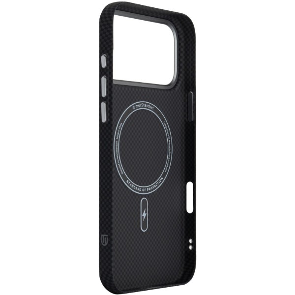 Фото - Чохол для смартфону Armorstandart LikeCarbon2 MagCase for Apple iPhone 17 Pro Max Kevlar Black (ARM88377)