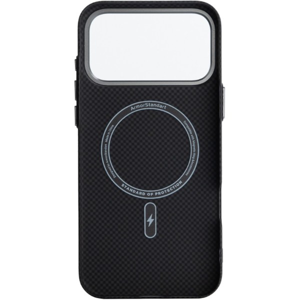 Фото - Чохол для смартфону Armorstandart LikeCarbon2 MagCase for Apple iPhone 17 Pro Max Kevlar Black (ARM88377)