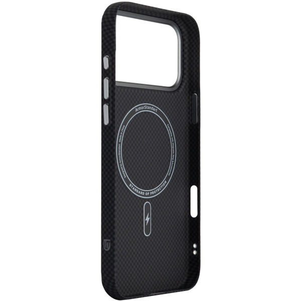 Фото - Чехол для смартфона Armorstandart LikeCarbon2 MagCase for Apple iPhone 17 Pro Kevlar Black (ARM88378)