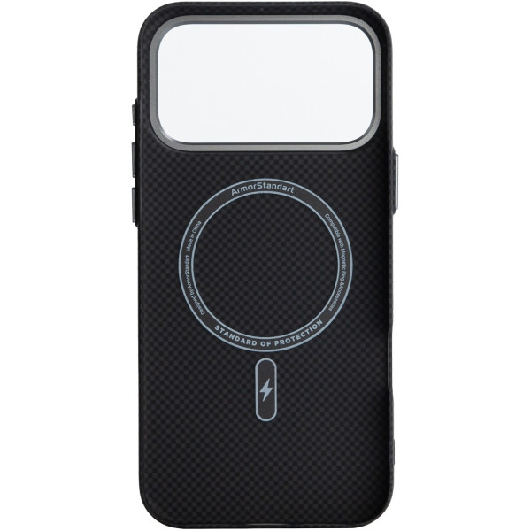 Фото - Чехол для смартфона Armorstandart LikeCarbon2 MagCase for Apple iPhone 17 Pro Kevlar Black (ARM88378)