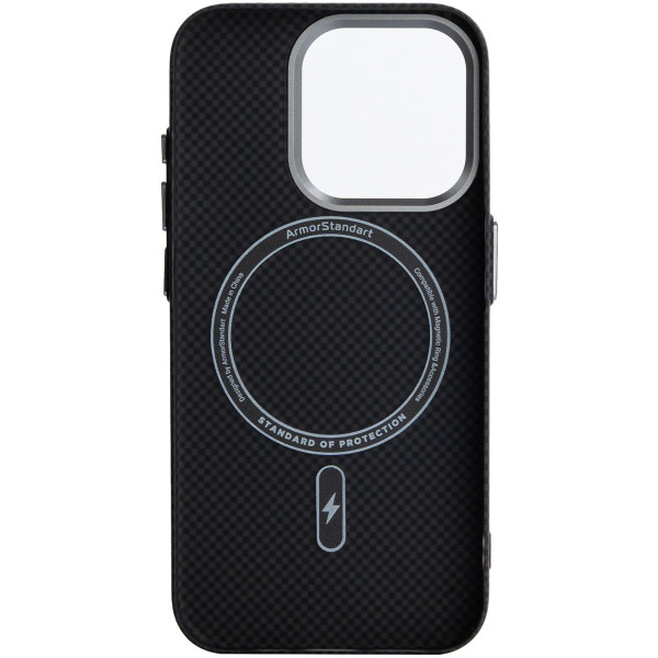 Фото - Чохол для смартфону Armorstandart LikeCarbon2 MagCase for Apple iPhone 16 Pro Kevlar Black (ARM88381)