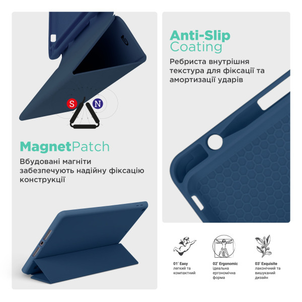 Фото - Чехол для планшета Armorstandart Smart Fold Pen for Samsung Galaxy Tab S11 Dark Blue (ARM88428)