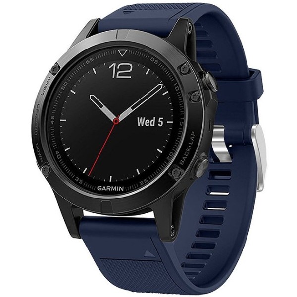 Фото - Ремінець для смарт-годинника Armorstandart Silicone Line for Garmin 22mm Dark Blue (ARM88487)