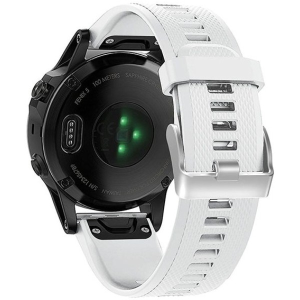 Фото - Ремінець для смарт-годинника Armorstandart Silicone Line for Garmin 22mm White (ARM88490)