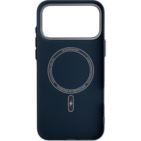 Фото - Чохол для смартфону Armorstandart LikeCarbon2 MagCase for Apple iPhone 17 Pro Max Kevlar Dark Blue (ARM88553)