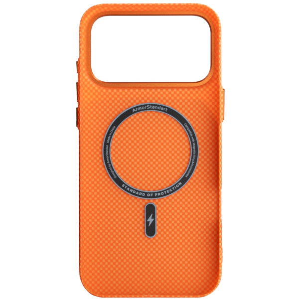 Фото - Чохол для смартфону Armorstandart LikeCarbon2 MagCase for Apple iPhone 17 Pro Max Kevlar Orange (ARM88555)