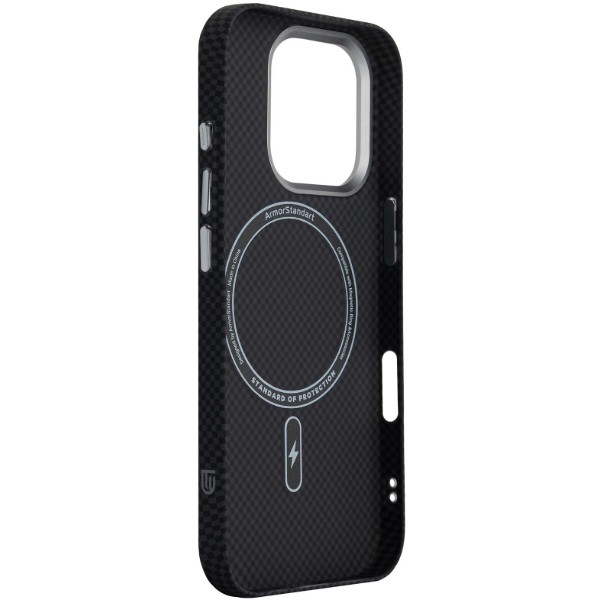 Фото - Чохол для смартфону Armorstandart LikeCarbon2 MagCase for Apple iPhone 15 Pro Max Kevlar Black (ARM88590)
