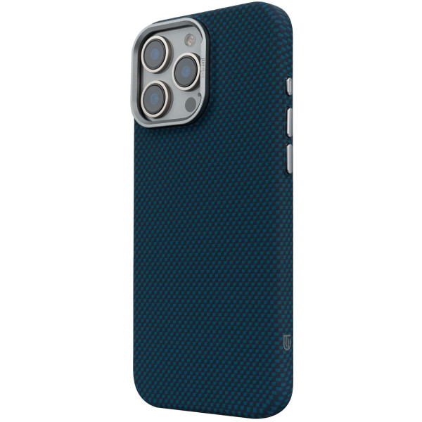 Фото - Чохол для смартфону Armorstandart LikeCarbon2 MagCase for Apple iPhone 16 Pro Max Kevlar Dark Blue (ARM88593)