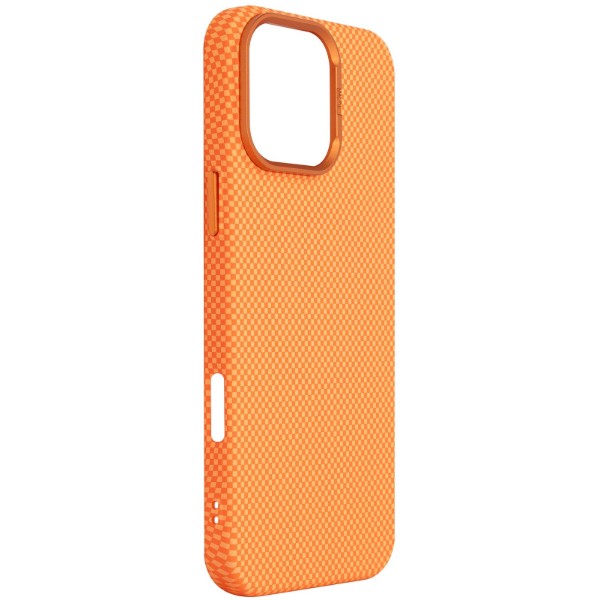 Фото - Чохол для смартфону Armorstandart LikeCarbon2 MagCase for Apple iPhone 17 Kevlar Orange (ARM88614)