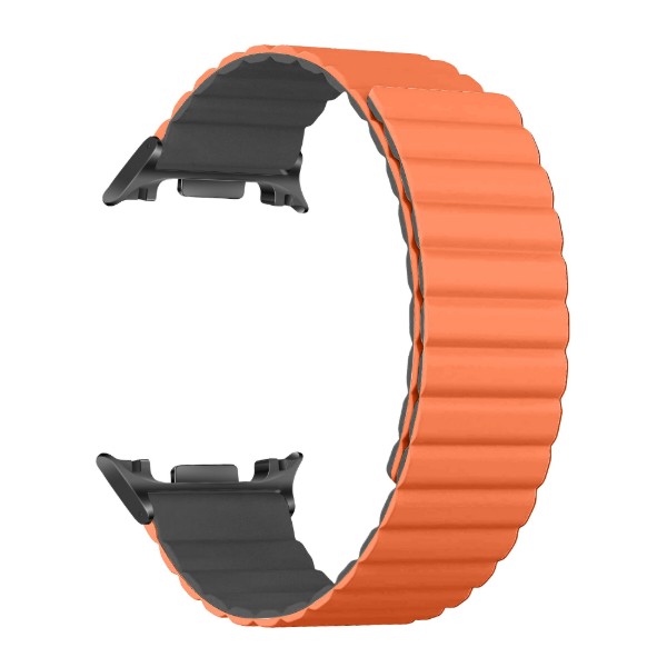 Фото - Ремінець для смарт-годинника Armorstandart MagLink 
for Samsung Galaxy Watch 9 / 9 Classic / 8 / 8 Classic Orange Grey (black connector) (ARM88940)