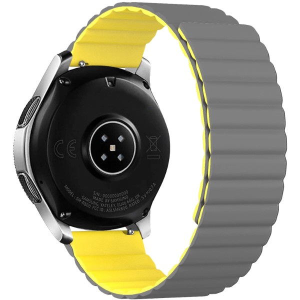 Фото - Ремешок для смарт-часов Armorstandart MagLink 22mm Grey Yellow (ARM88944) Фото - Ремешок для смарт-часов Armorstandart MagLink 22mm Grey Yellow (ARM88944)