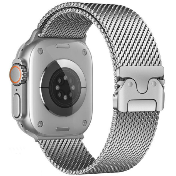 Фото - Ремінець для смарт-годинника Armorstandart Milanese UltraLock for Apple Watch 42 (Series 11-10)/41/40/38 Silver (ARM88953)