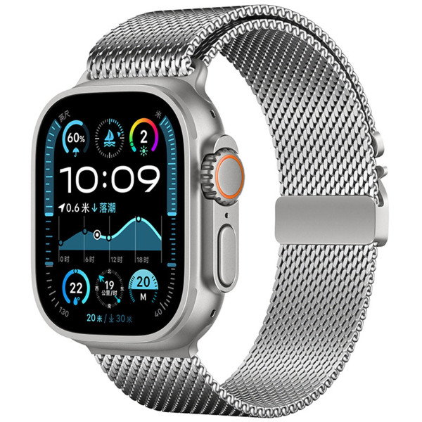Фото - Ремінець для смарт-годинника Armorstandart Milanese UltraLock for Apple Watch 42 (Series 11-10)/41/40/38 Silver (ARM88953) Фото - Ремінець для смарт-годинника Armorstandart Milanese UltraLock for Apple Watch 42 (Series 11-10)/41/40/38 Silver (ARM88953)