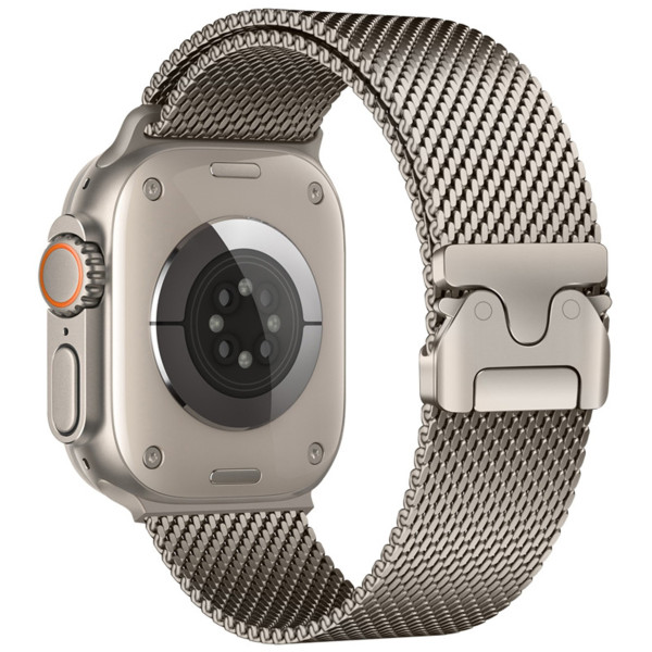 Фото - Ремінець для смарт-годинника Armorstandart Milanese UltraLock for Apple Watch 42 (Series 11-10)/41/40/38 Titanium (ARM88955)