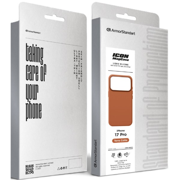 Фото - Чехол для смартфона Armorstandart ICON2 MagCase for Apple iPhone 17 Pro Terra Cotta (ARM89023)